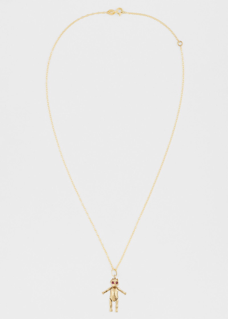 Paul Smith 'Artfully Articulated Mouse' Vintage Gold Necklace by Baroque Rocks outlook