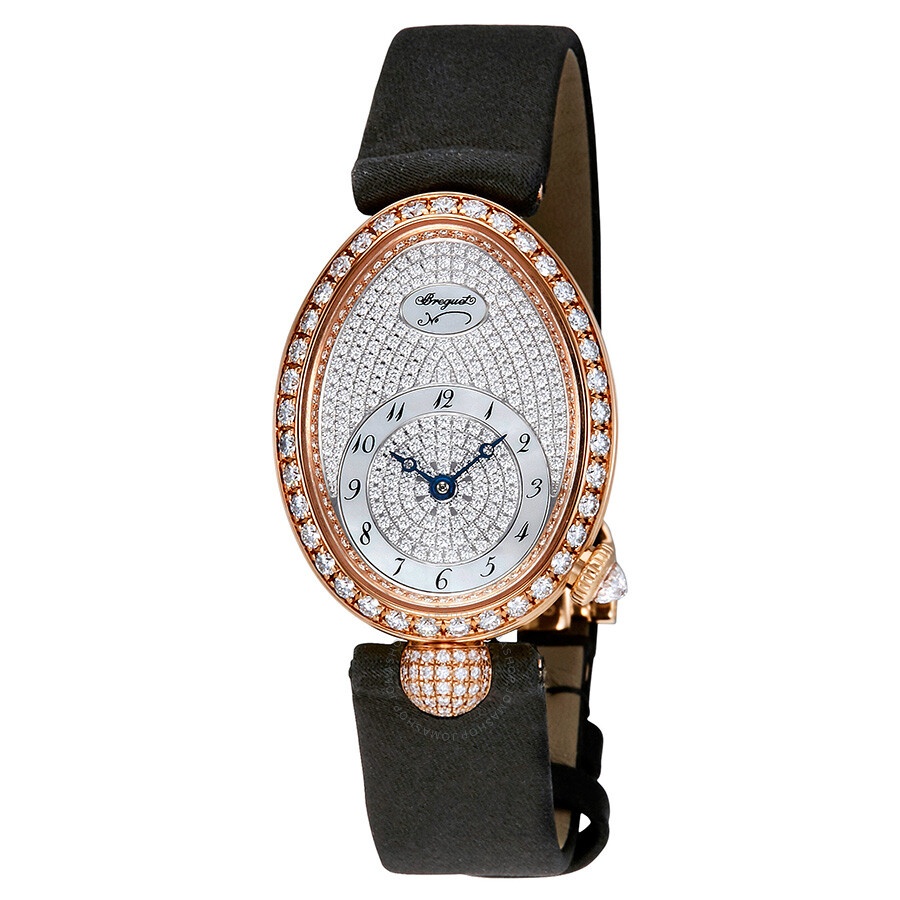 Pre-owned Breguet Reine de Naples Diamond Diamond Pave Dial Ladies Watch 8928BR/8D/844.DD0D - 1