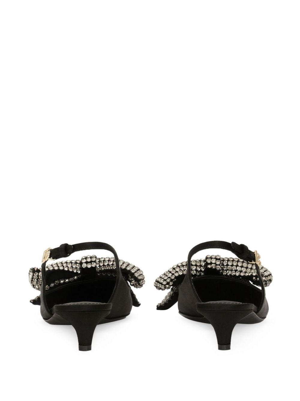 40mm bow-detailing slingback pumps - 3