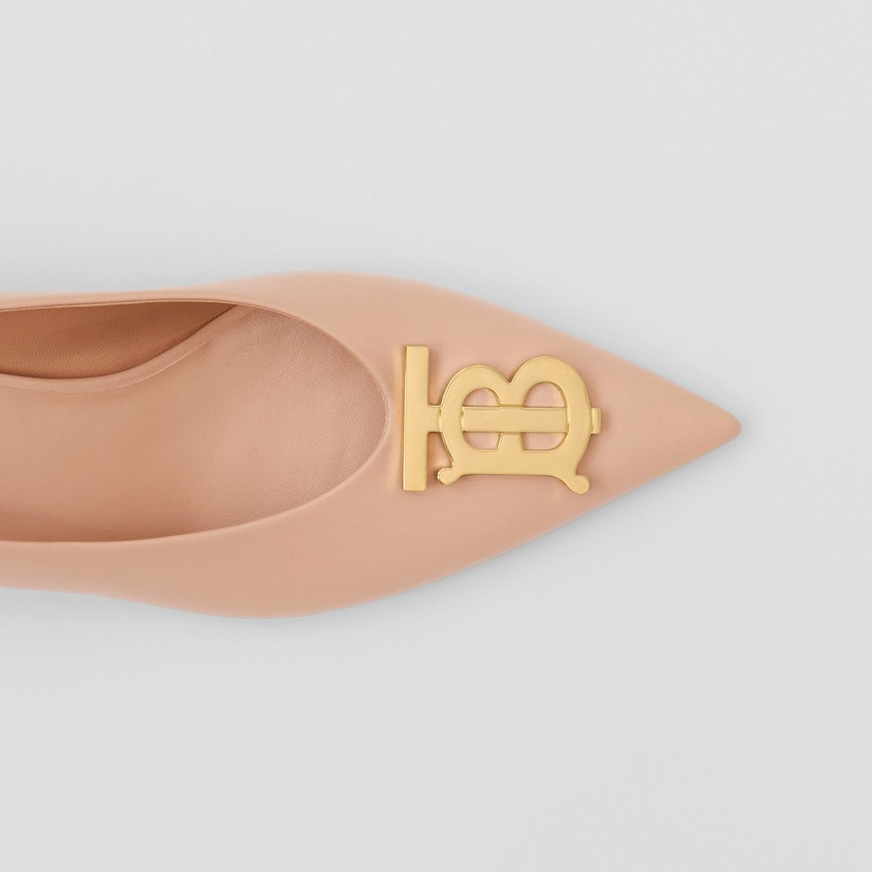 Monogram Motif Leather Point-toe Pumps - 3