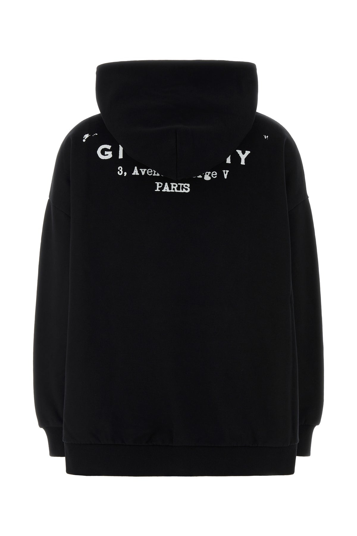 Black cotton oversize sweatshirt - 2