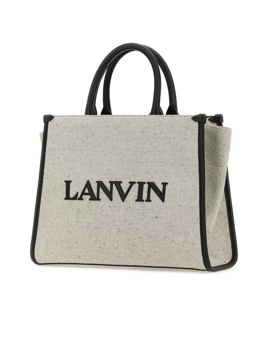 Twotone Canvas Small In  Out Shopping Bag - 2