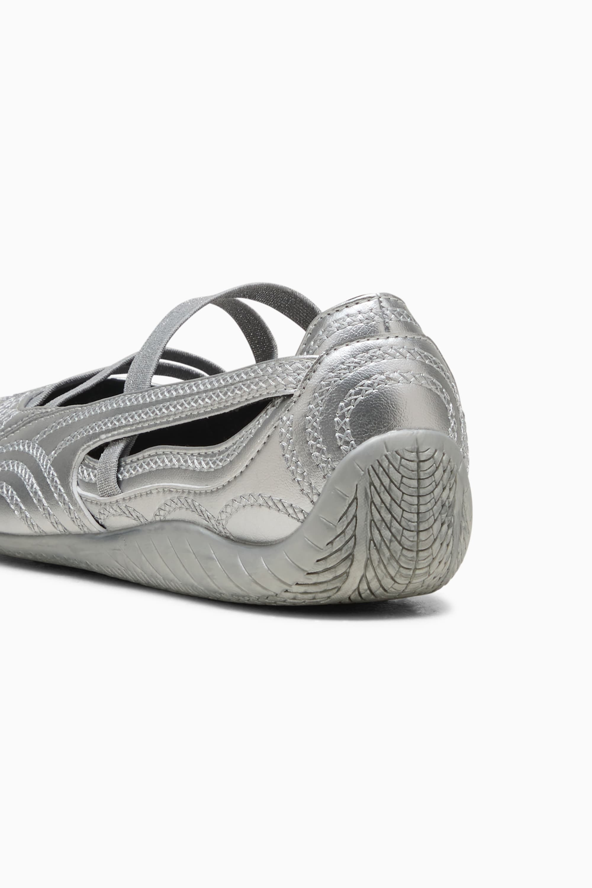 PUMA x WICKED Speedcat Ballet Silver Slippers Women's Shoes - 3