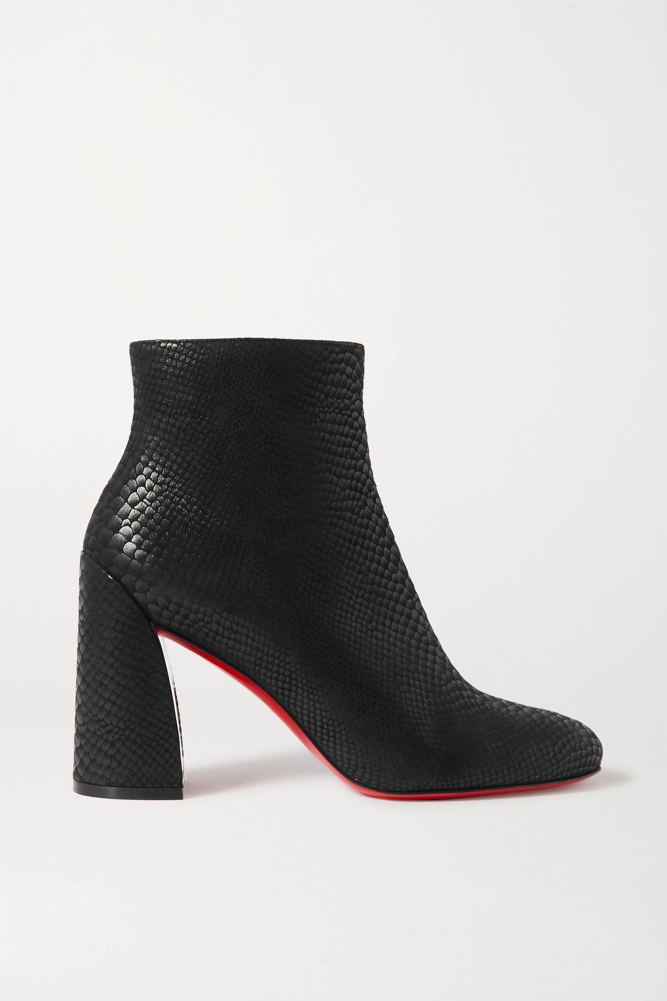 Turela 85 lizard-effect leather ankle boots - 1