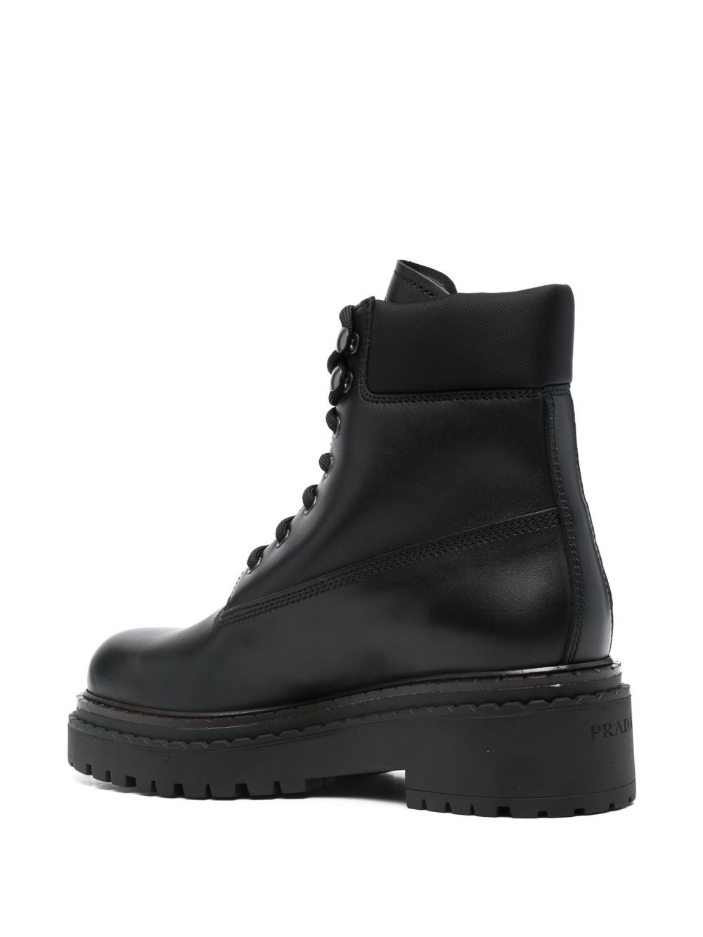 leather combat boots - 3