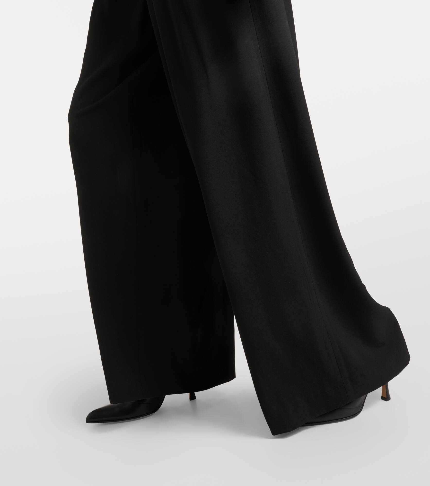 Pleated wool-blend pants - 5