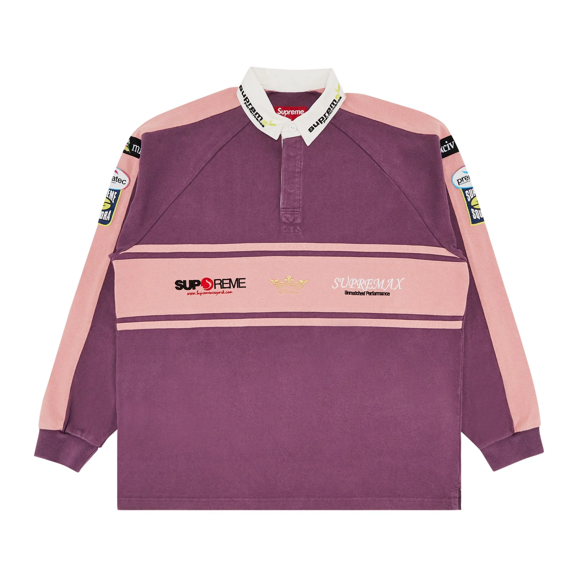 Supreme Chest Stripe Rugby 'Purple' - 1