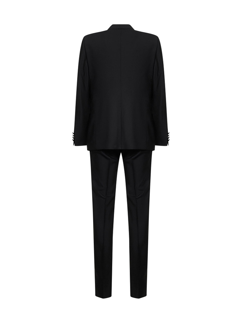 Dolce & Gabbana Black virgin wool and silk three-piece tuxedo suit outlook
