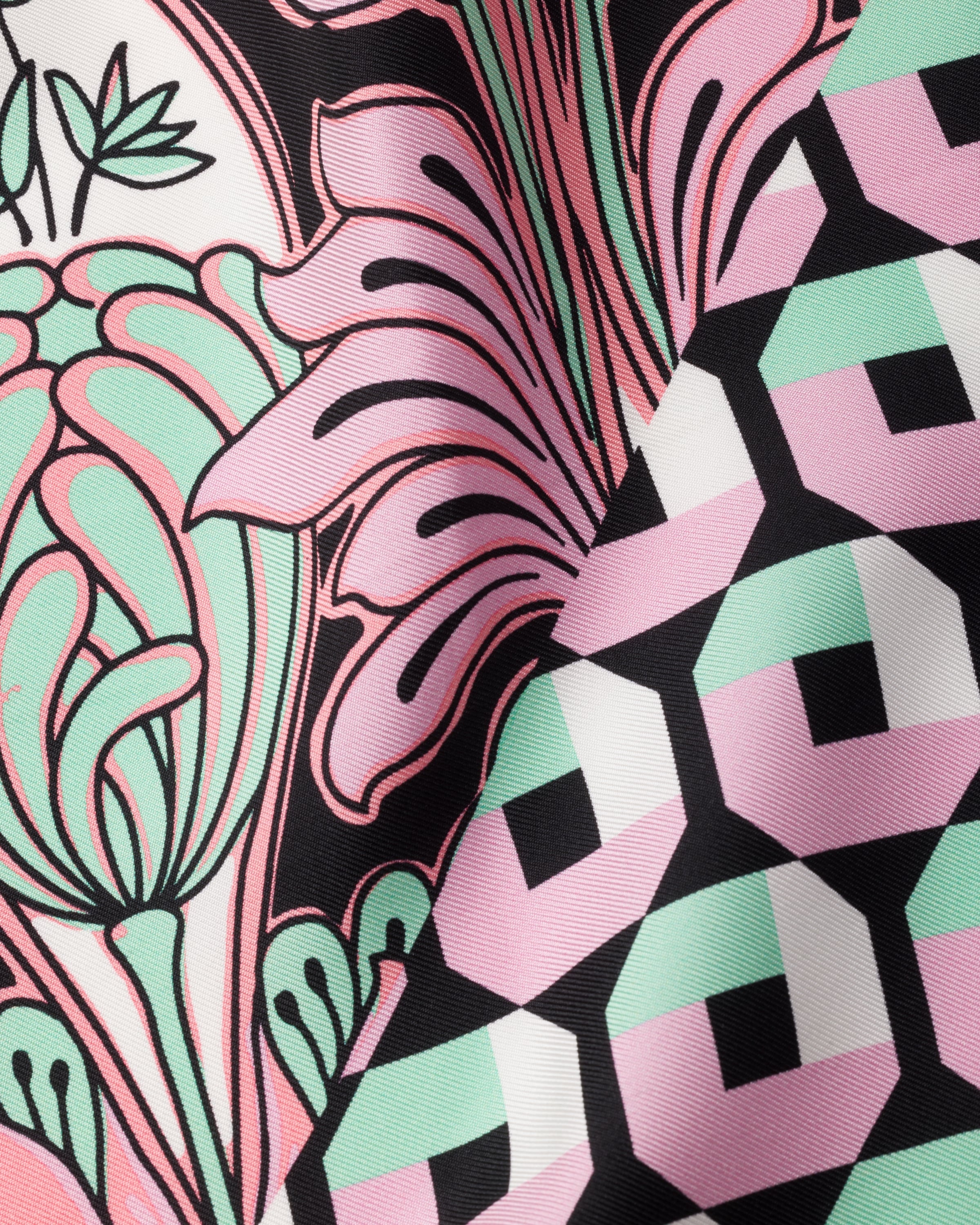 Printed silk twill scarf - 2