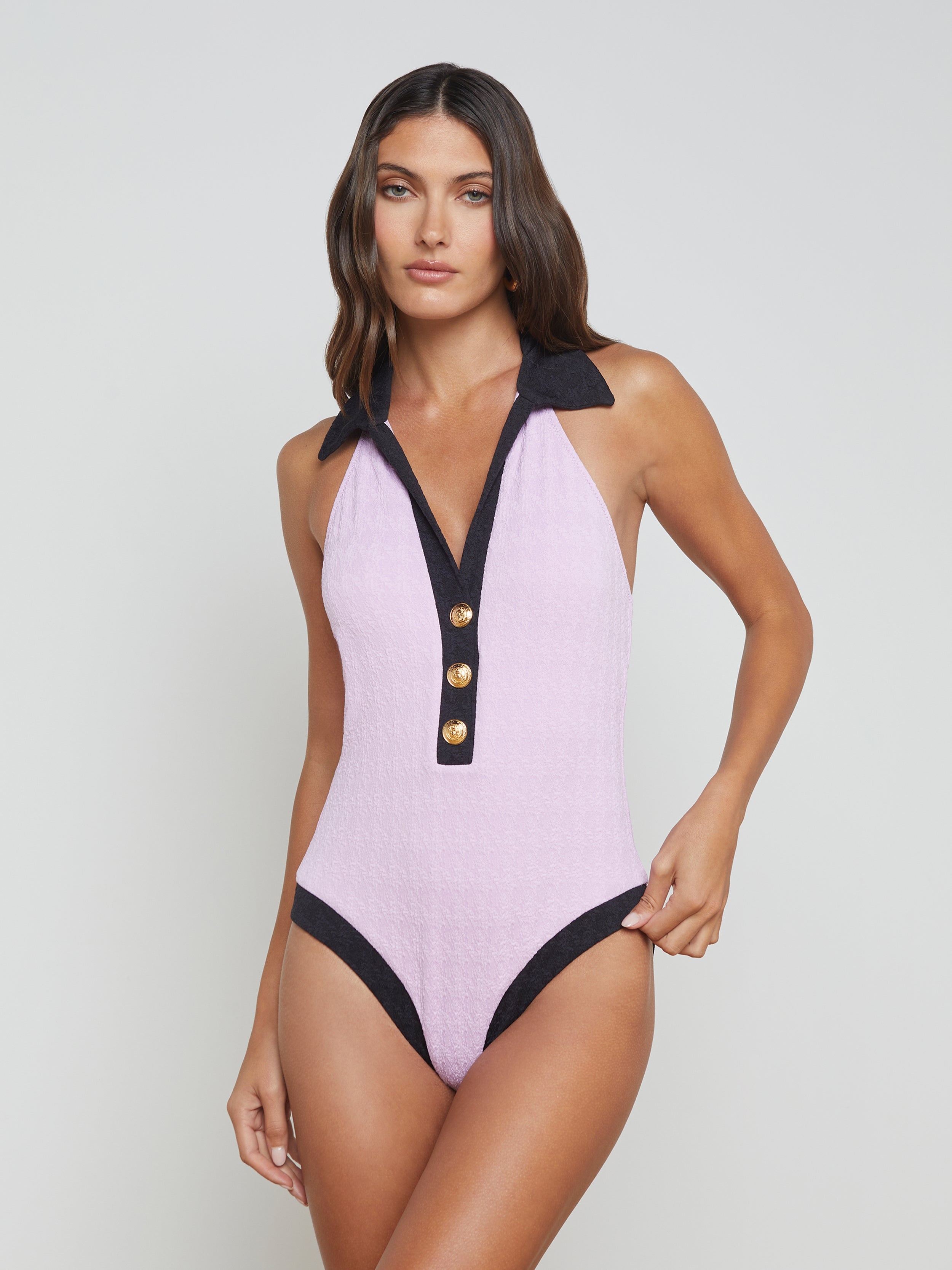 Natalya Collared One-Piece - 3