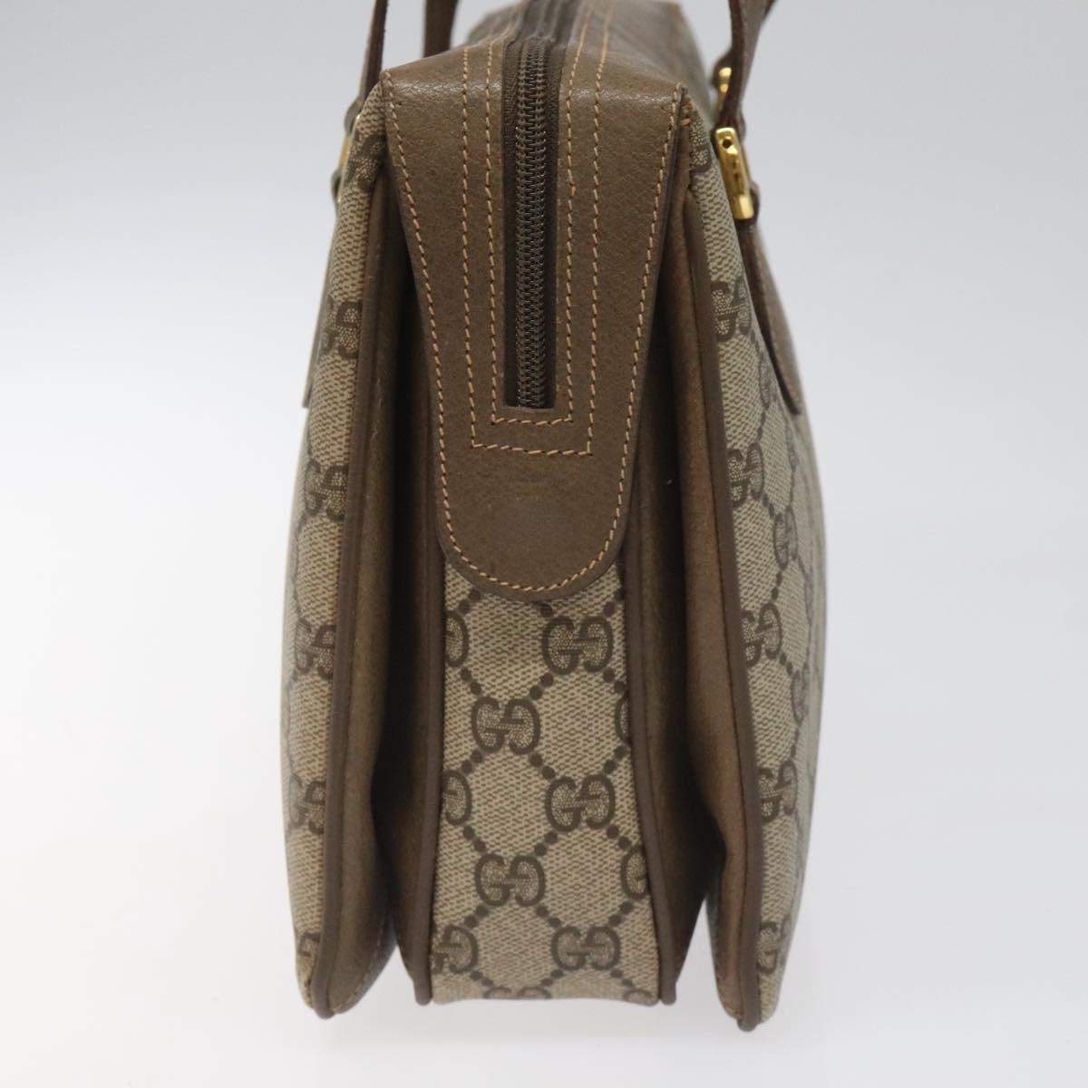 GUCCI GG Supreme Web Sherry Line Hand Bag Pvc Beige Gold 41 02 079 - 4