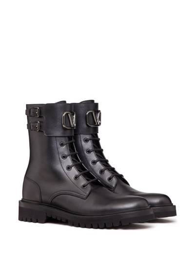 Valentino ankle-length leather boots outlook