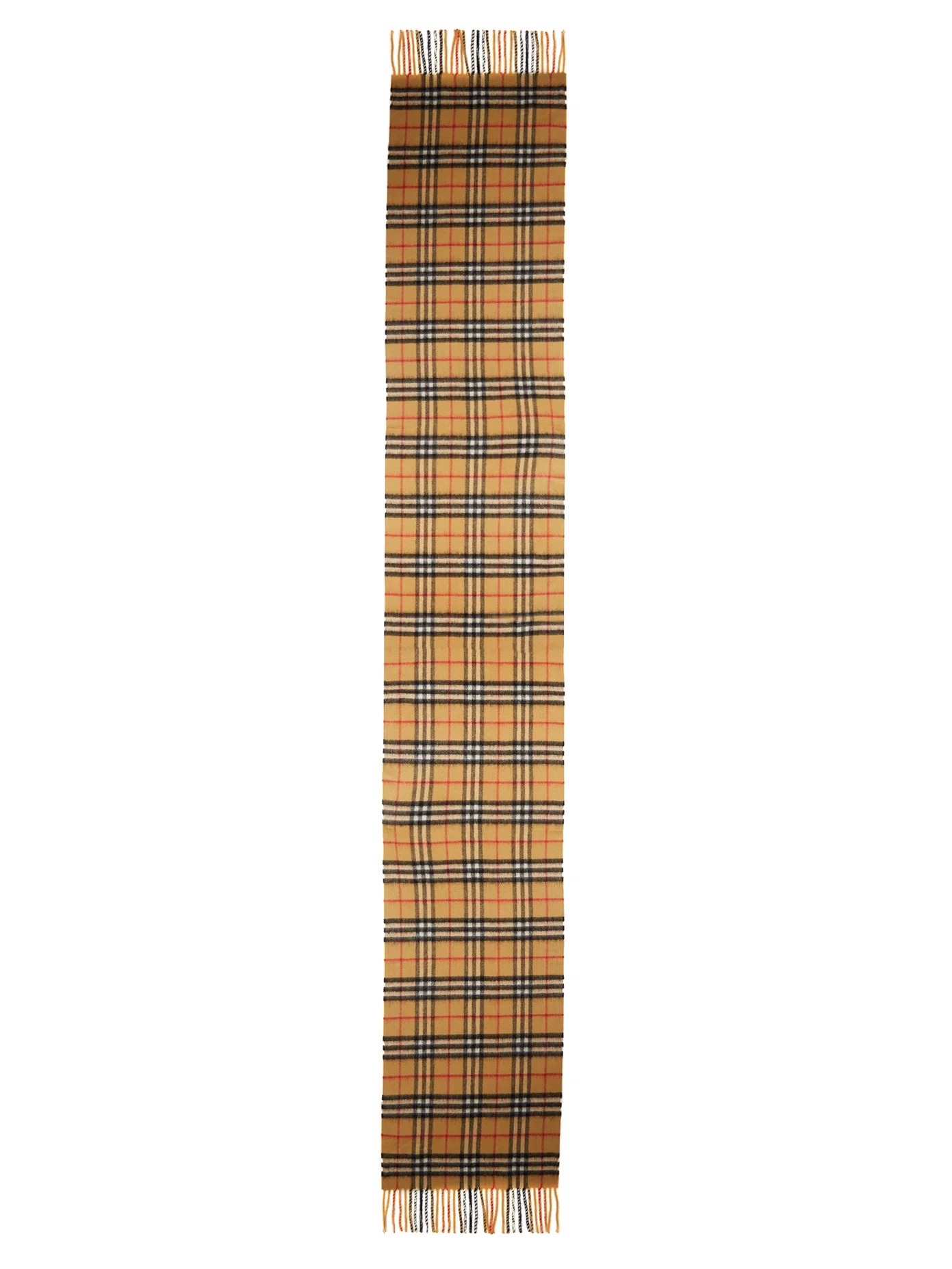 Vintage check brushed-cashmere scarf - 4