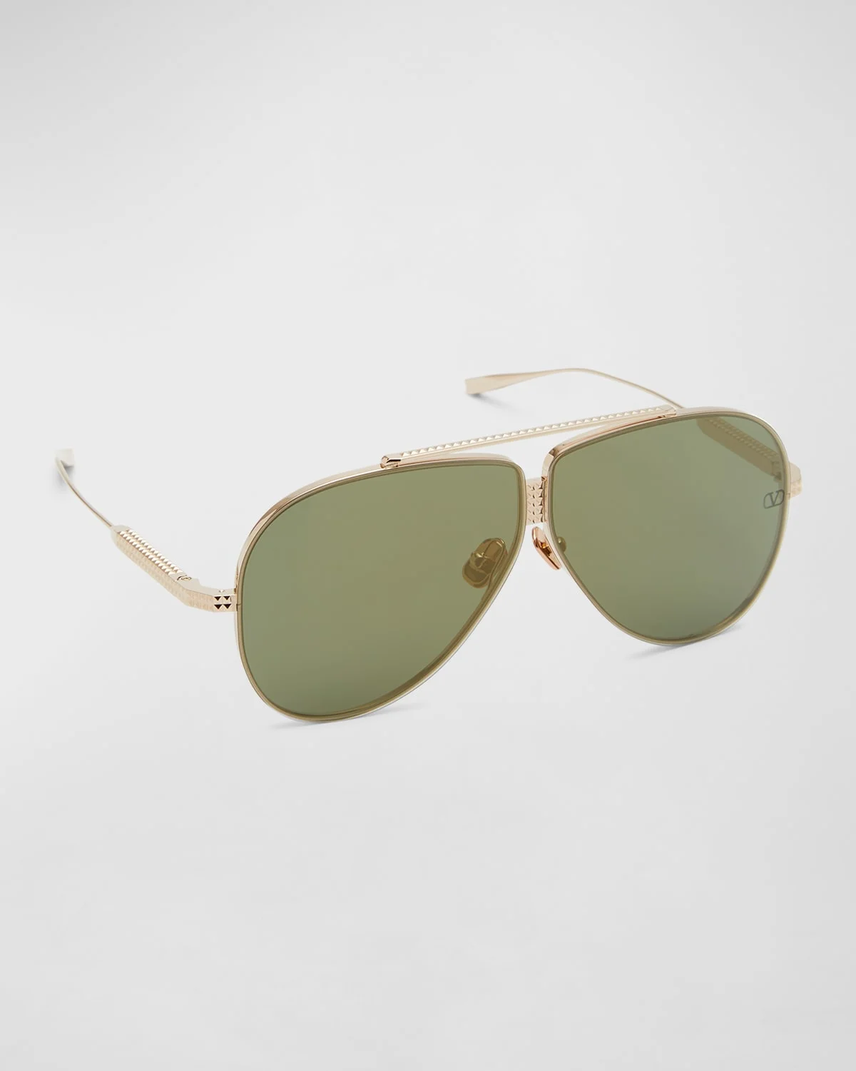 Men's XVI Double Bridge Aviator Sunglasses - 1