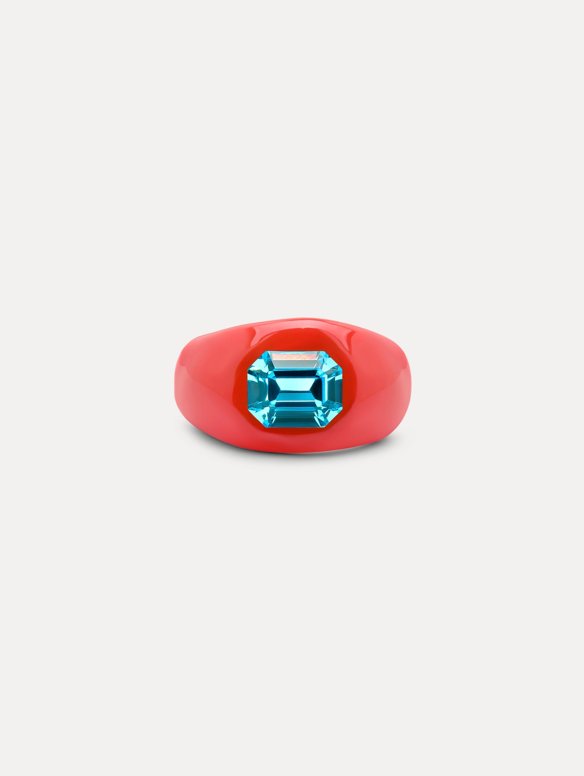 SMALL ENAMEL RING - 2