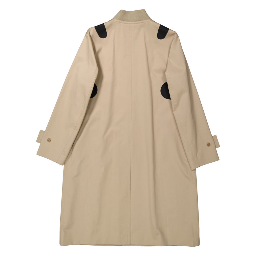 Burberry Soft Fawn Cotton Gabardine Reconstructed Print Car Coat - 7