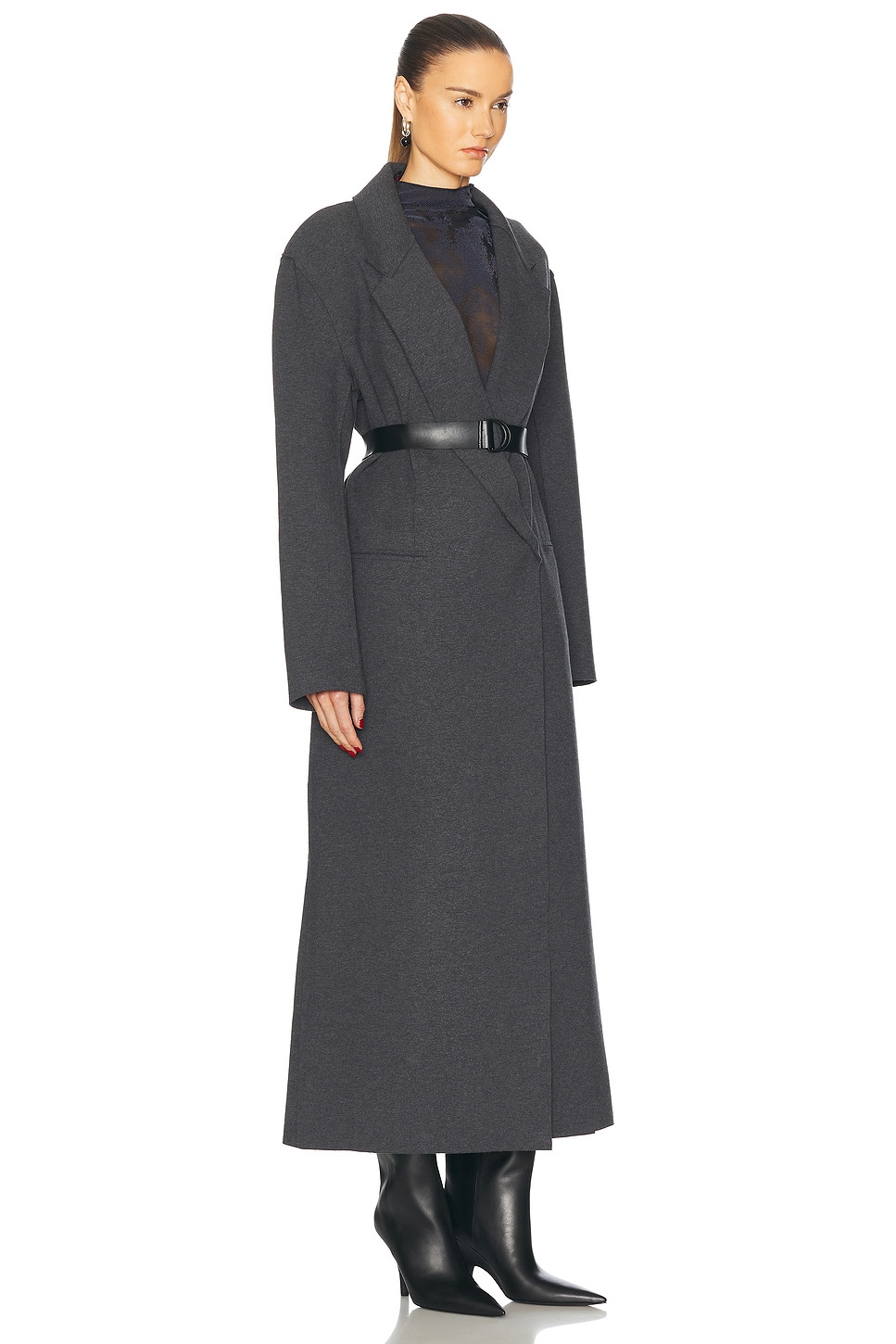 Oversized Double Breasted Coat - 2