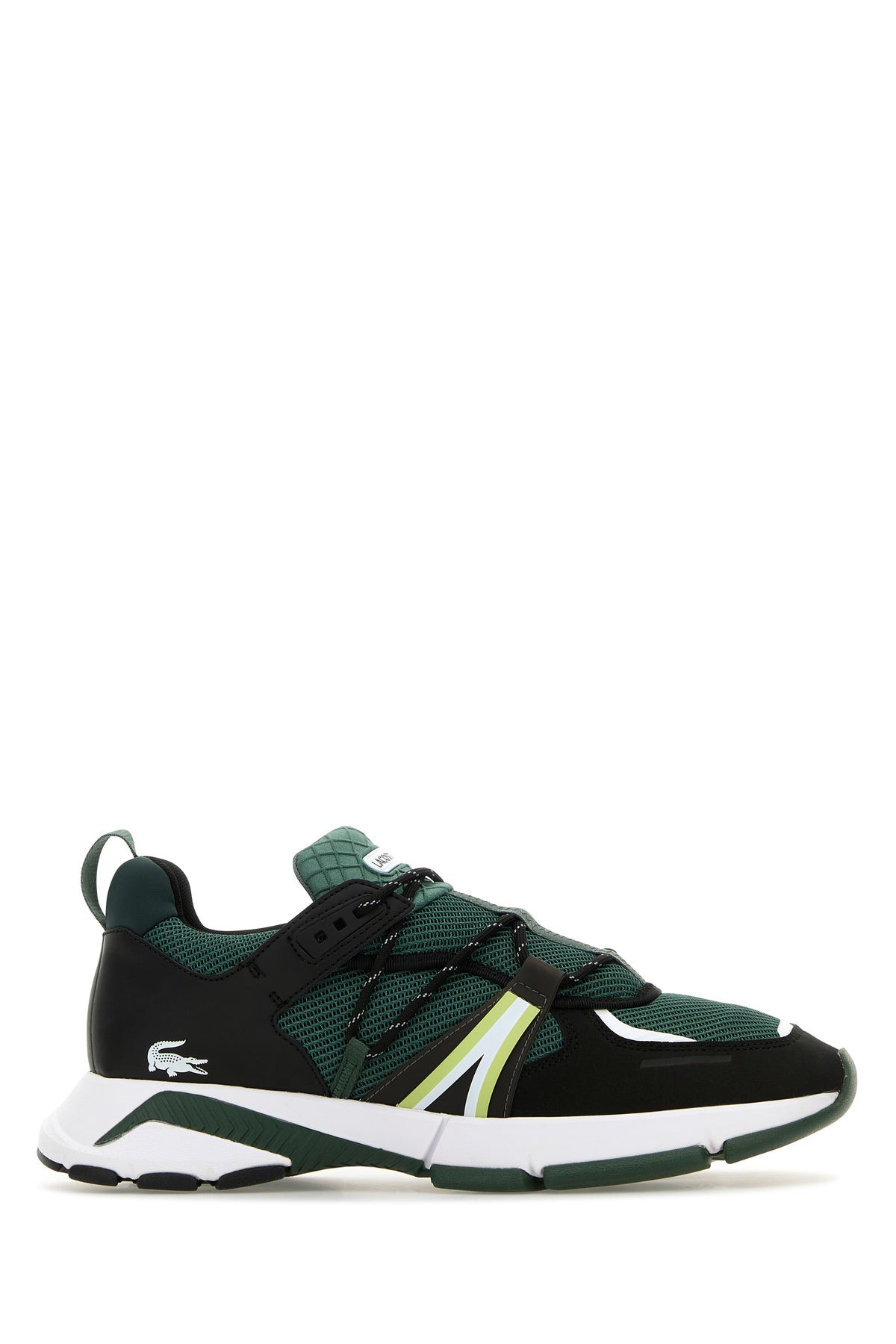 Bottle green fabric L003 sneakers - 1
