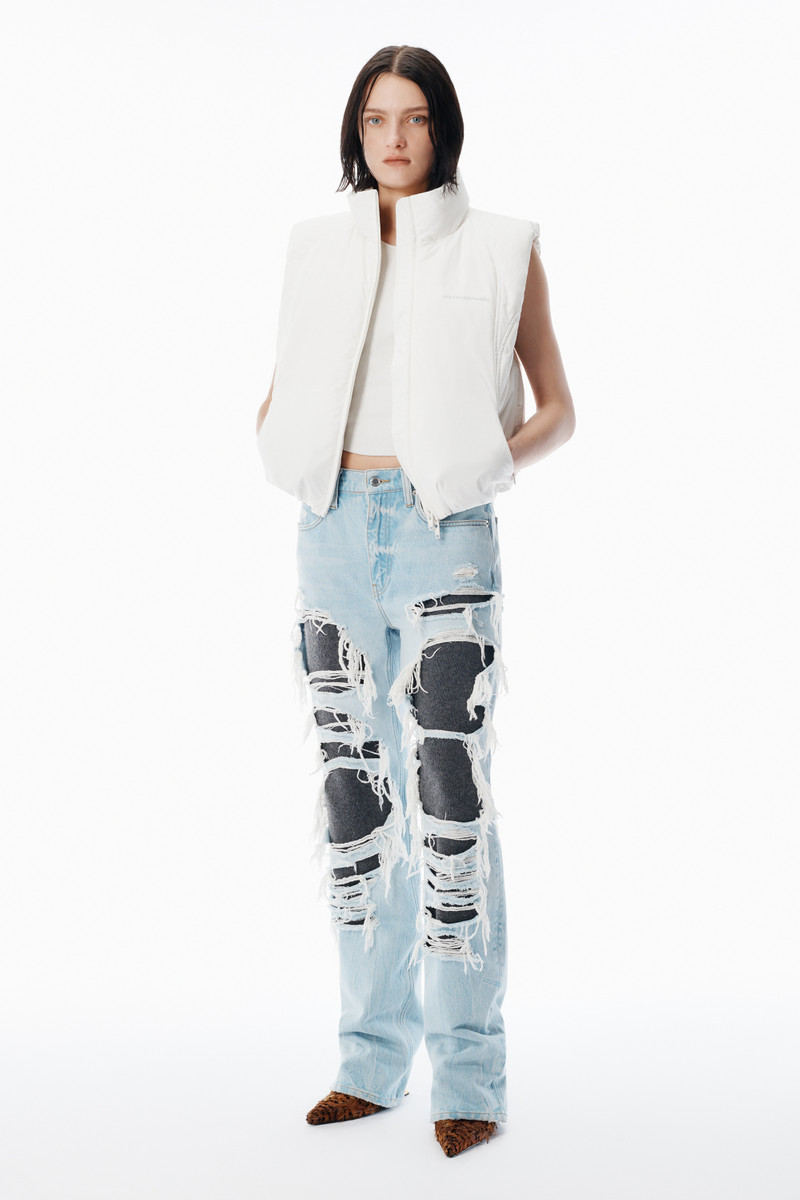 Alexander Wang White Essential Puffer Vest outlook