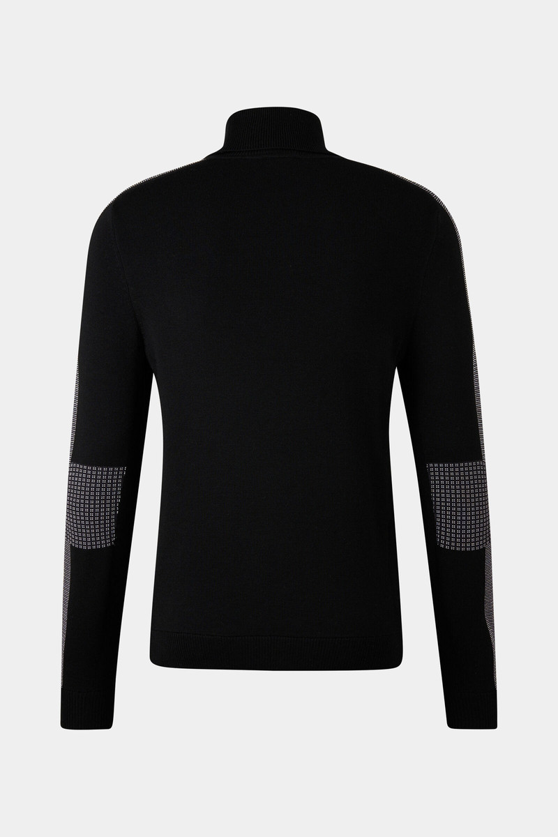 BOGNER Emil turtleneck pullover in Black outlook