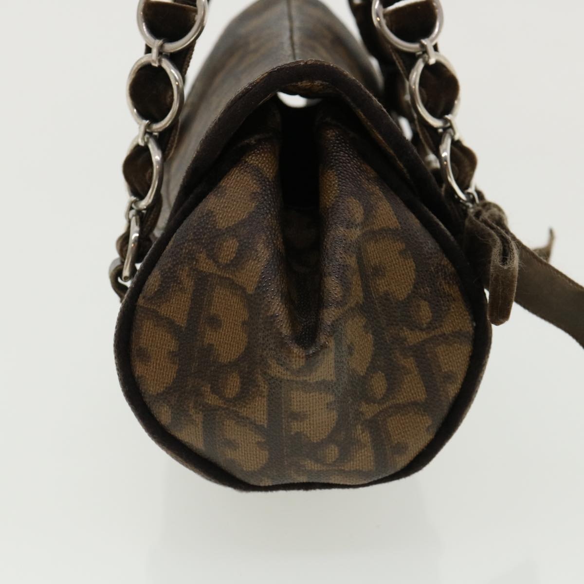 DIOR Trotter Canvas Hand Bag Brown - 4
