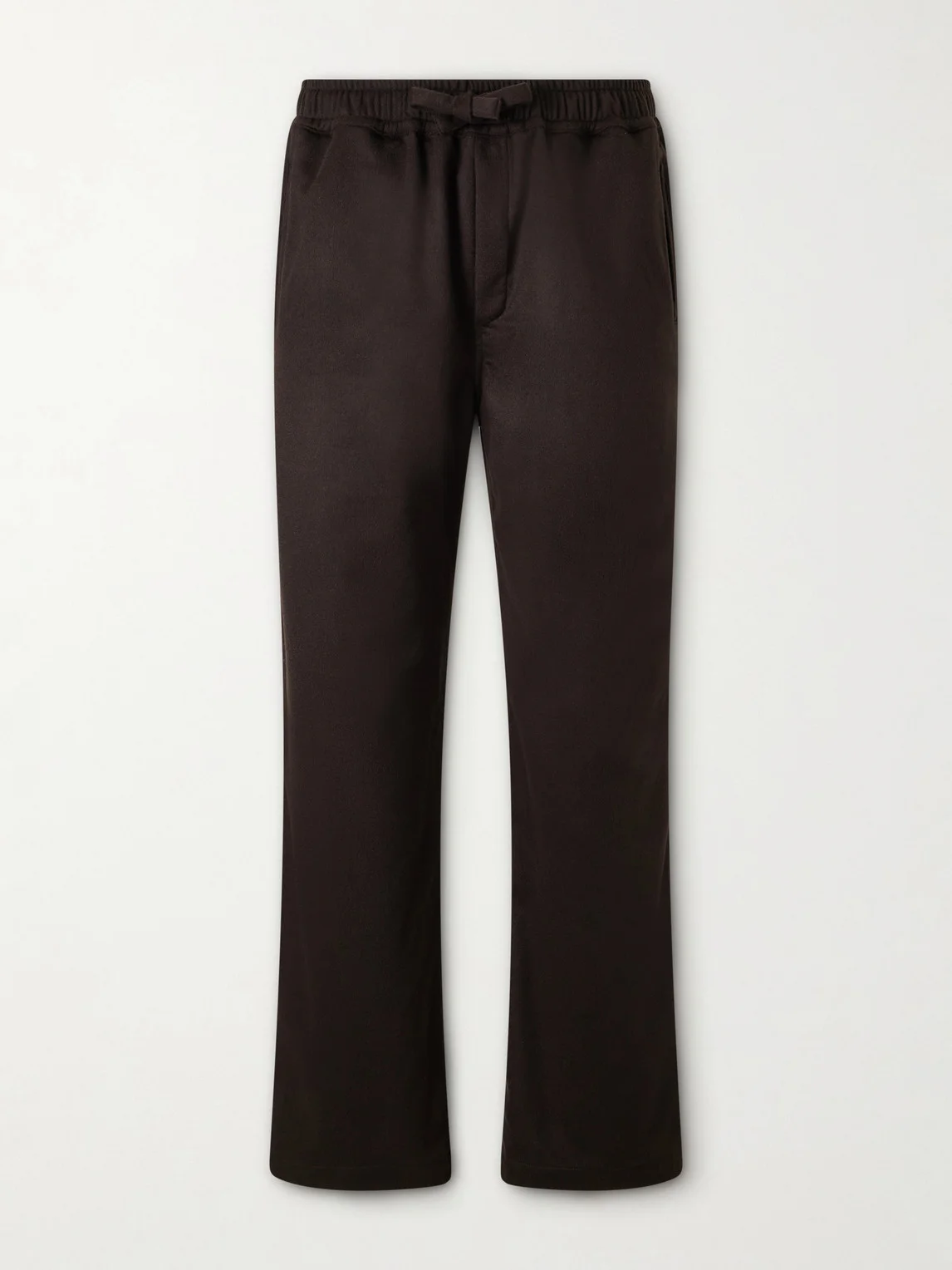 Straight-Leg Cashmere Drawstring Trousers - 1