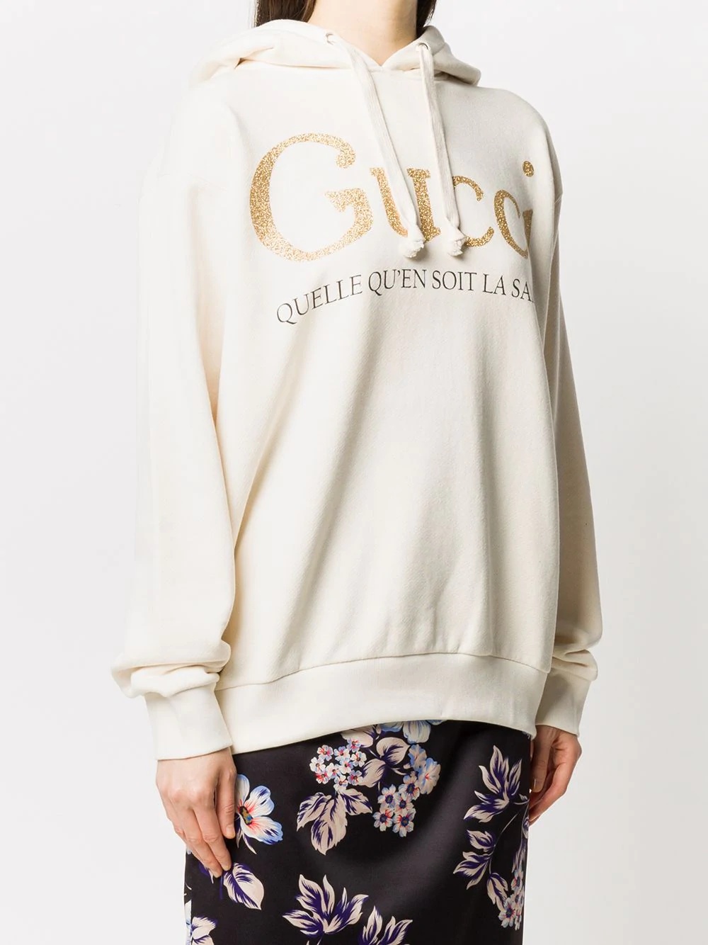 Gucci glitter print hoodie - 3