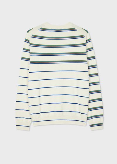 Paul Smith Ecru Stripe Silk-Blend Sweater outlook