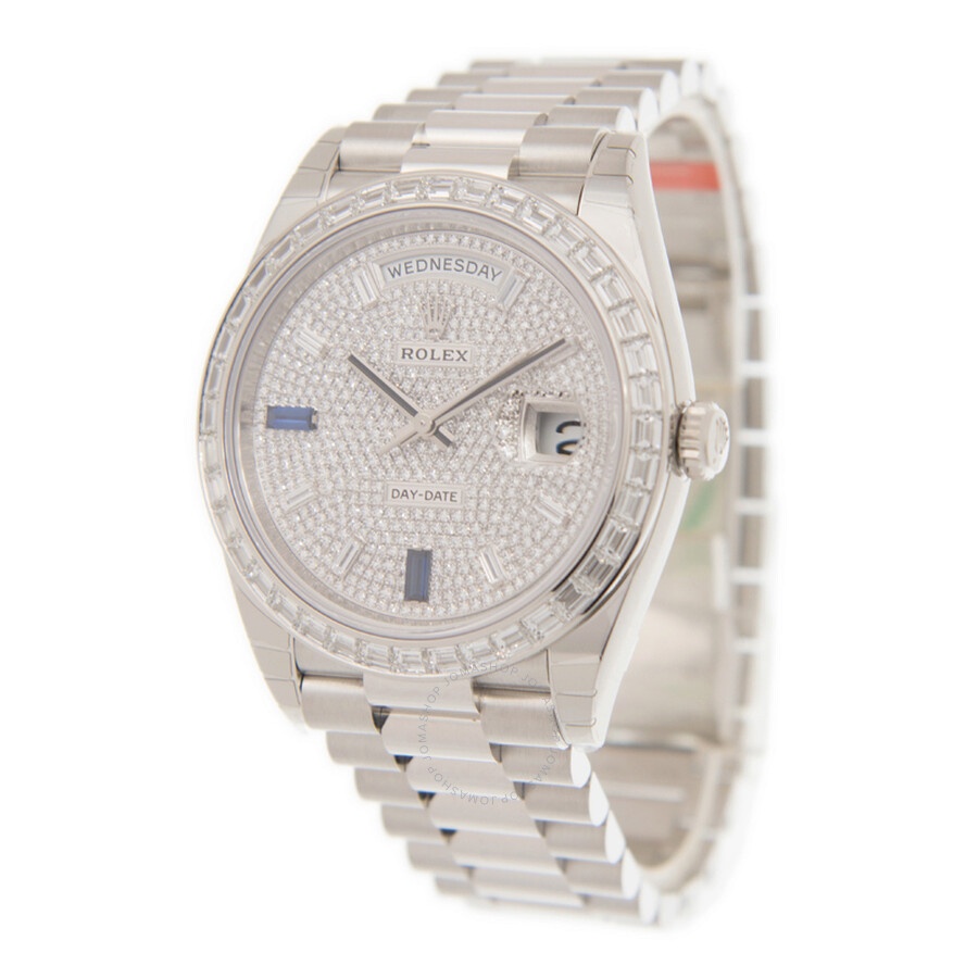 Rolex Day-Date 40 Automatic Chronometer Diamond-Pave Dial Men's Watch 228396tbr-0021 - 3