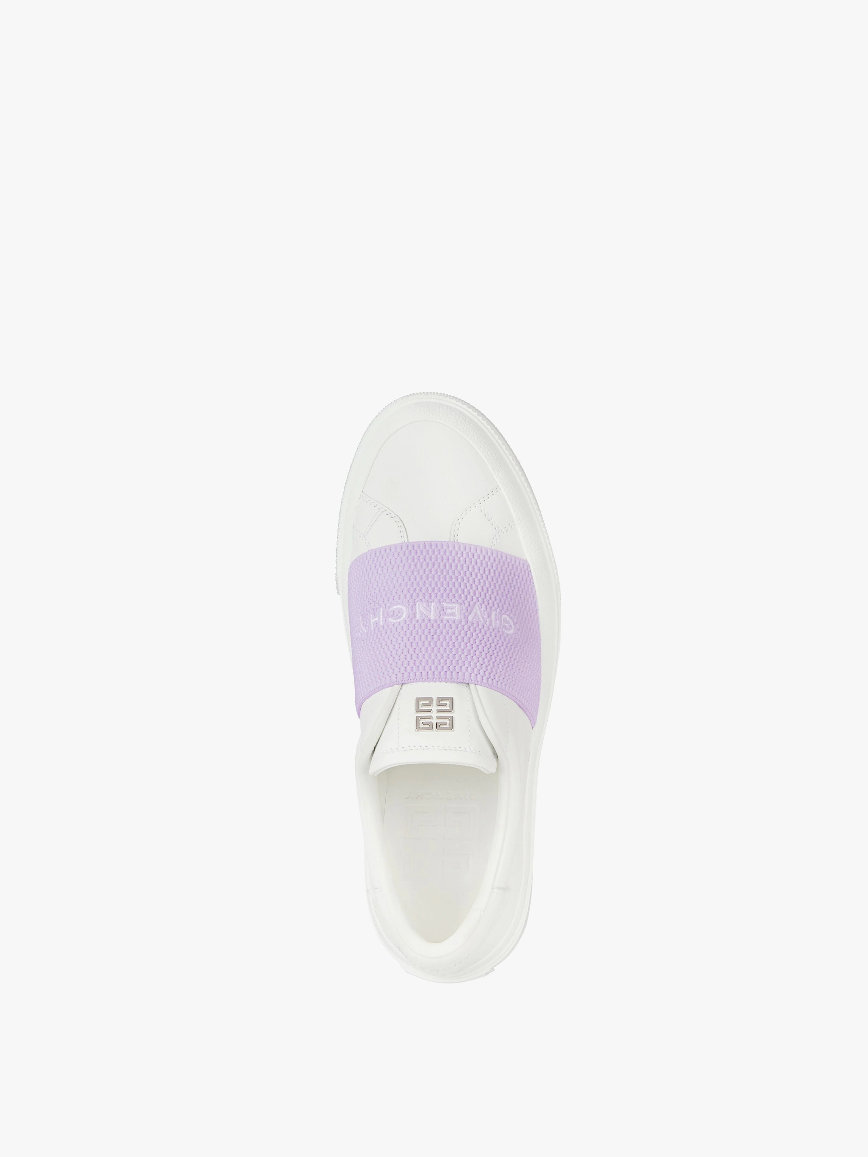 SNEAKERS CITY SPORT IN LEATHER WITH GIVENCHY WEBBING - 4