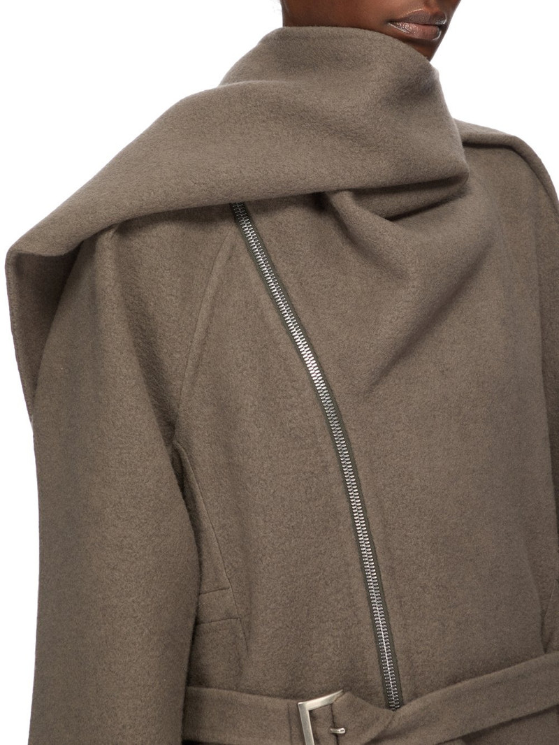 Scarf-detailed Belted Cashmere Jacket 4