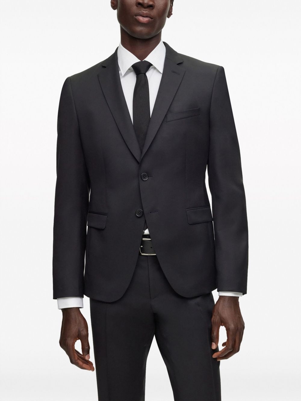 virgin-wool single-breasted blazer - 3