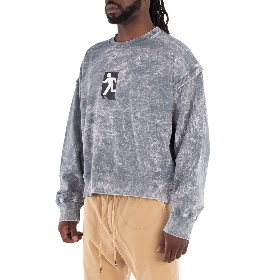 Etudes Marathon Runner Print Washed Sweatshirt - 5