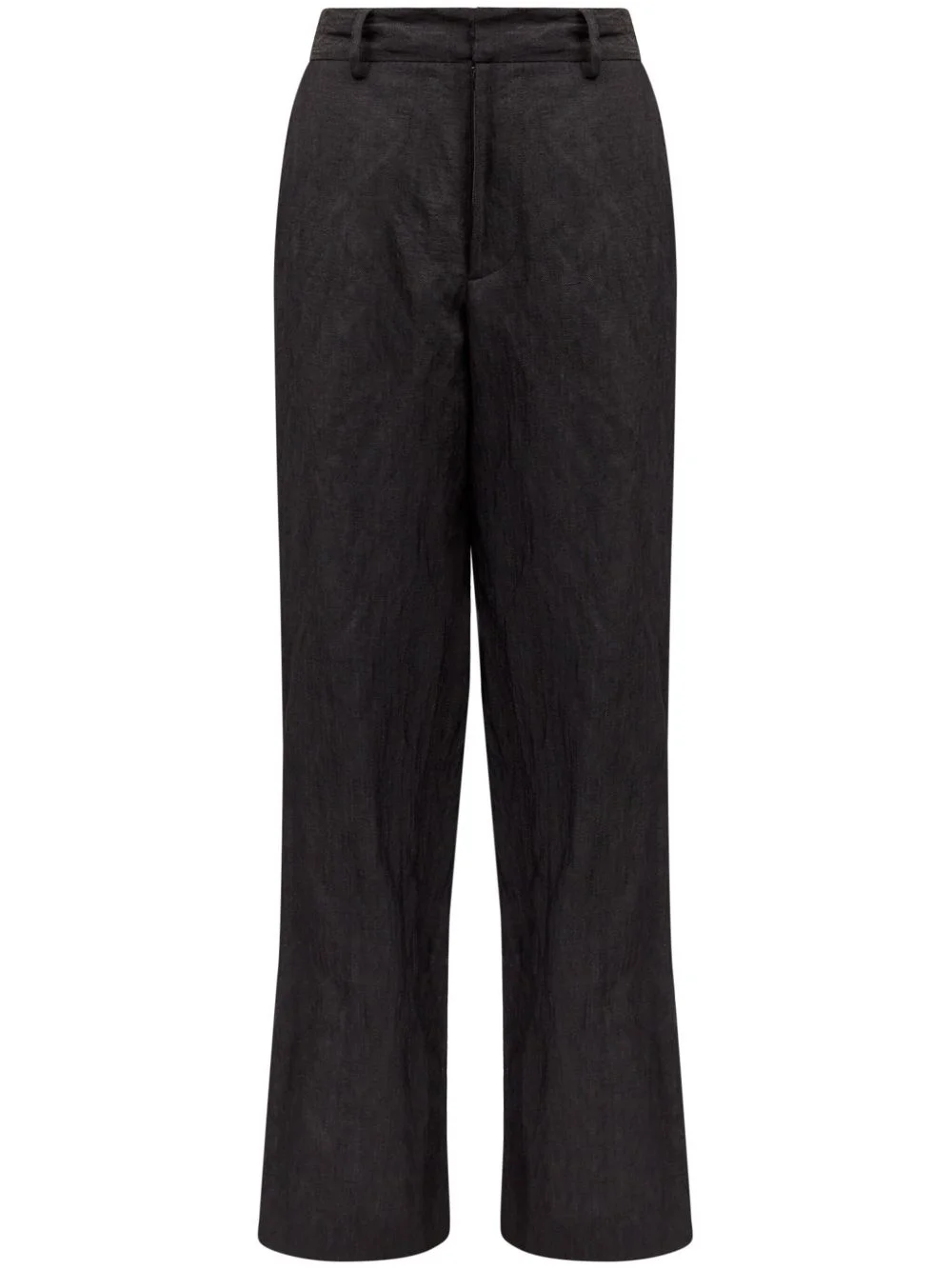 single-stitch logo flared trousers - 1
