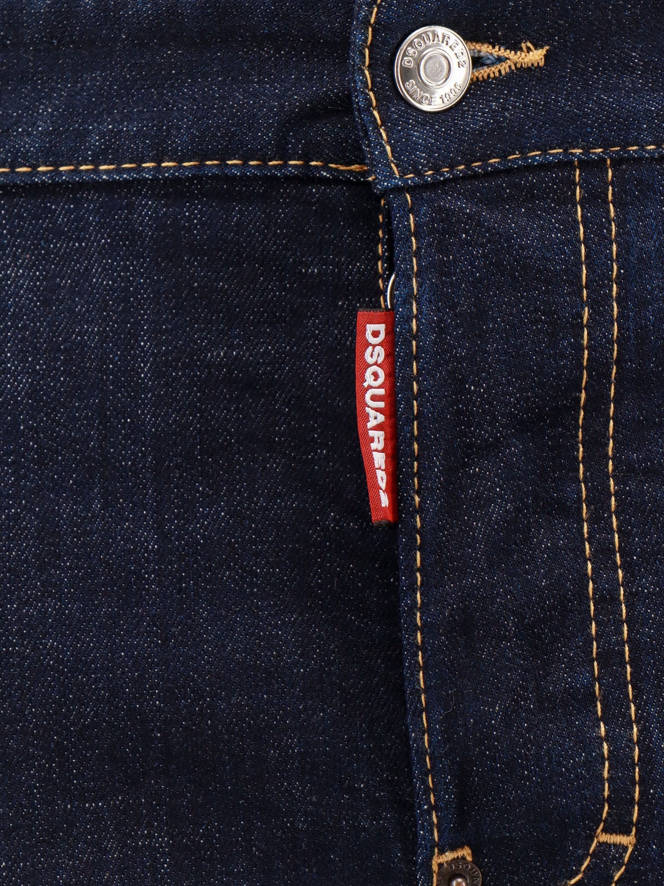 Cotton jeans with leather logo patch - 3