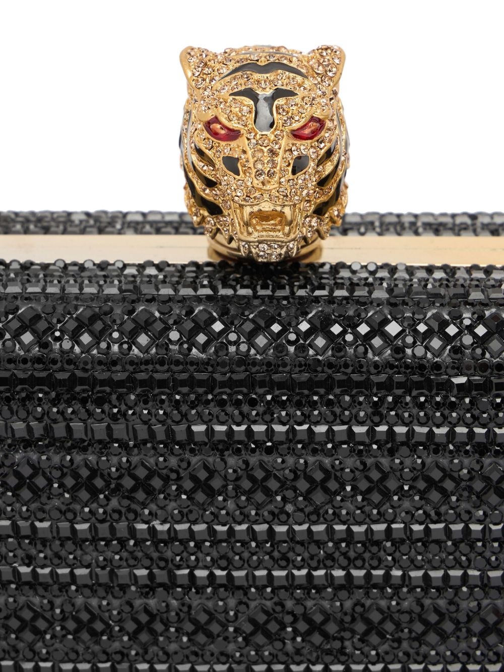 Tiger beaded box clutch bag - 6
