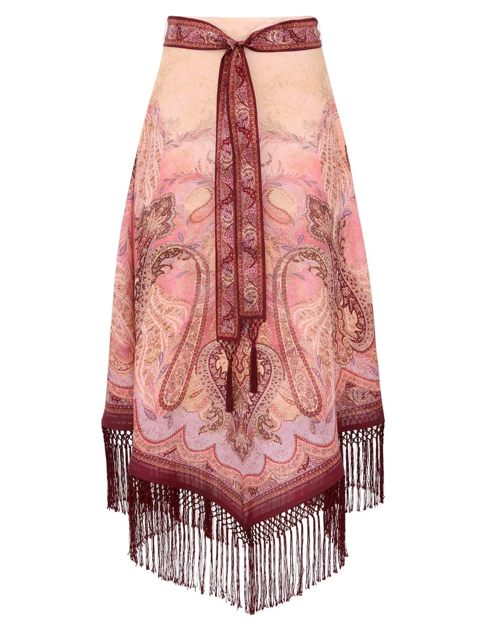 SUNDANCE FRINGE MIDI SKIRT - 1