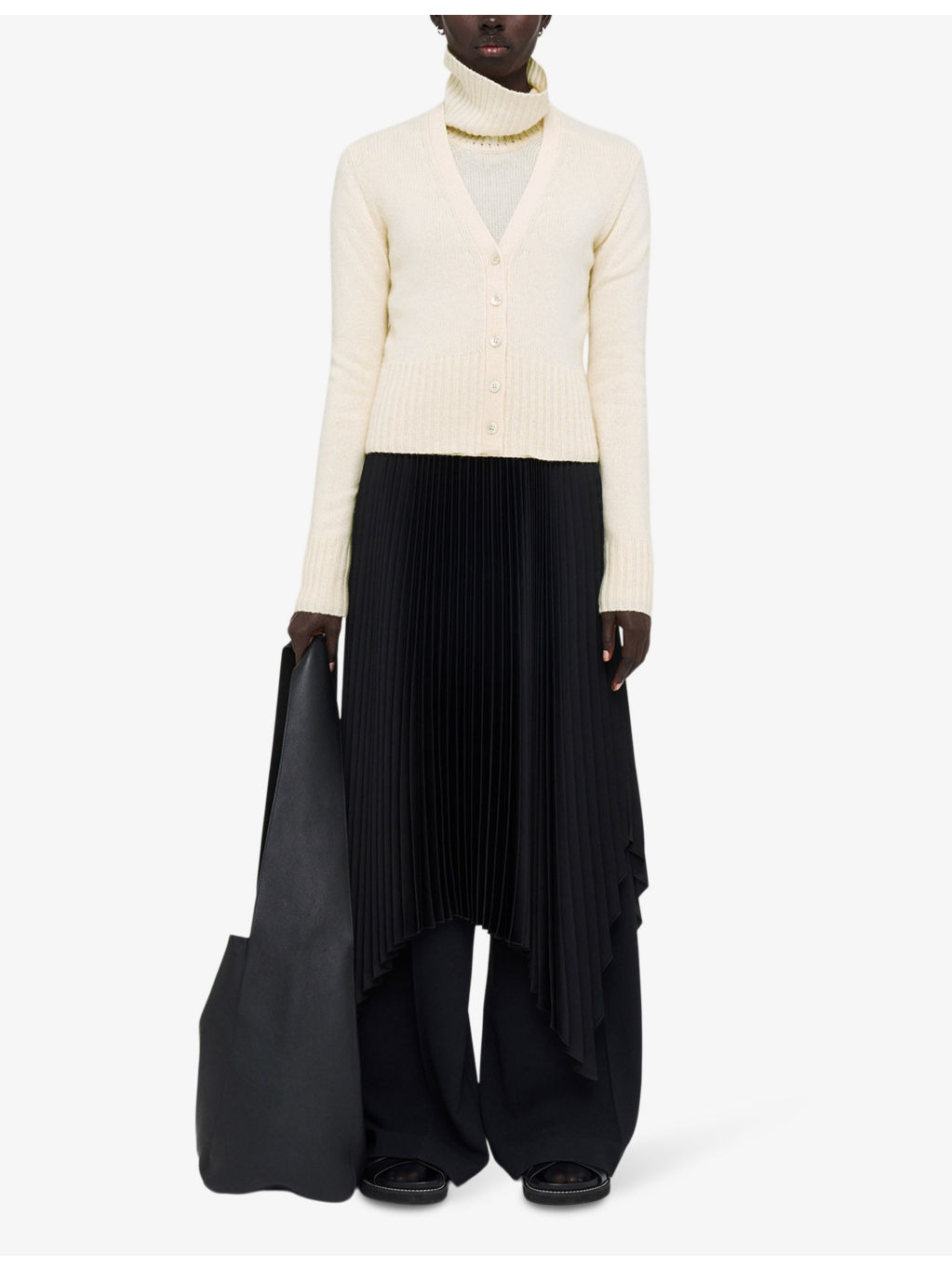 V-neck relaxed-fit cashmere cardigan - 2