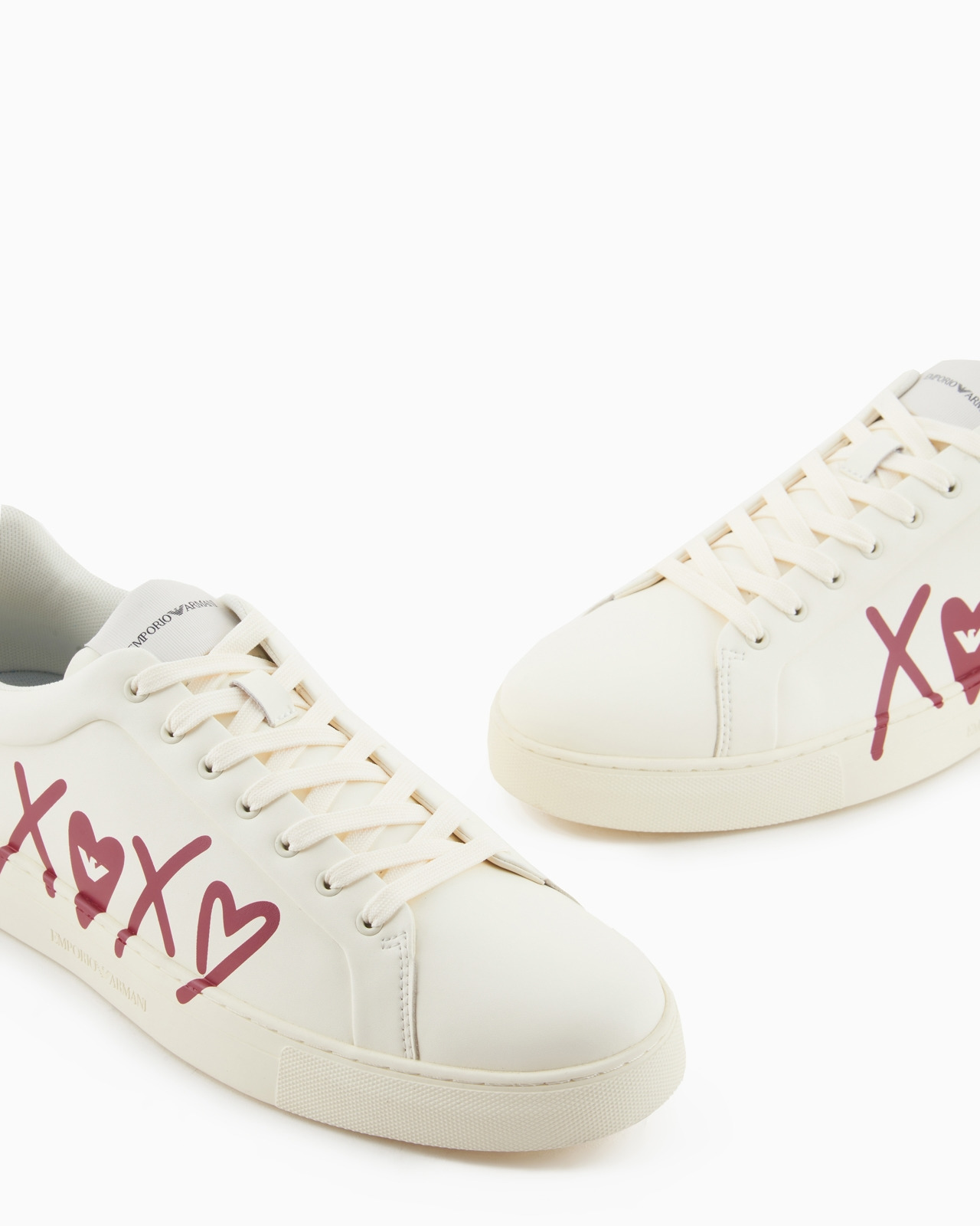 Leather sneakers with XOXO logo - 5