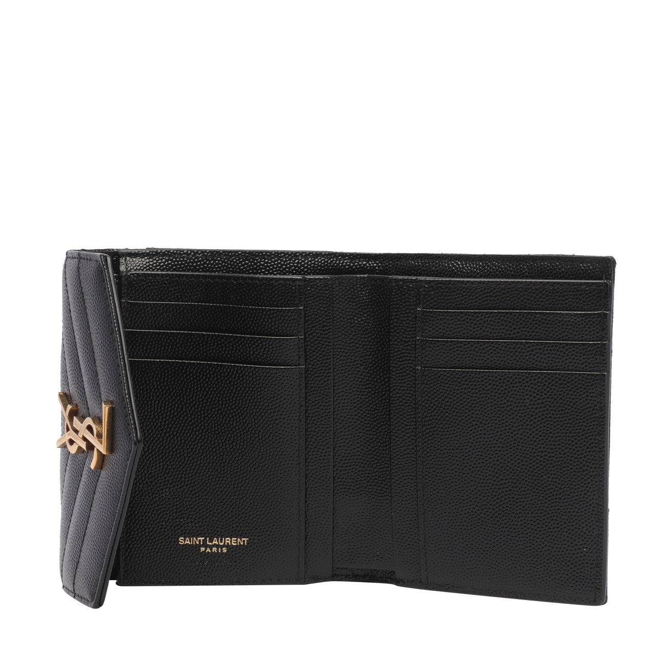 Saint Laurent Women Tri-Fold Matelasse' Cassandre Wallet - 2