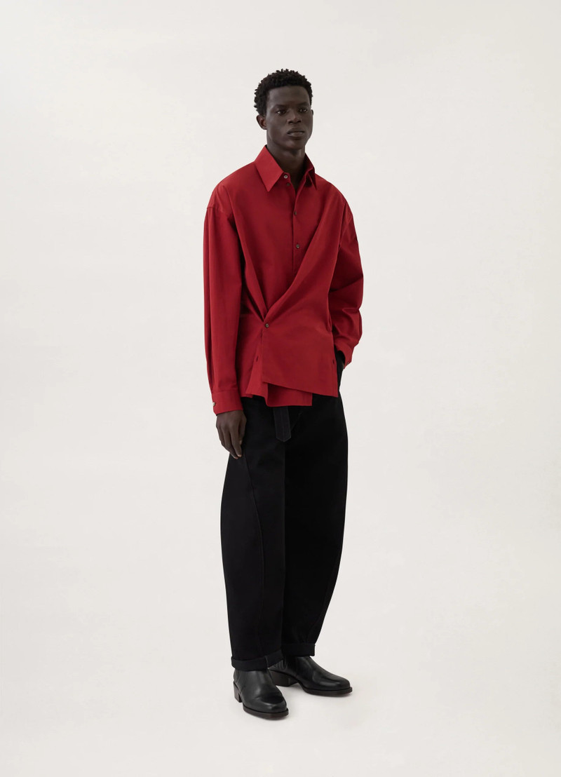 REGULAR COLLAR TWISTED SHIRT
COTTON POPLIN 5