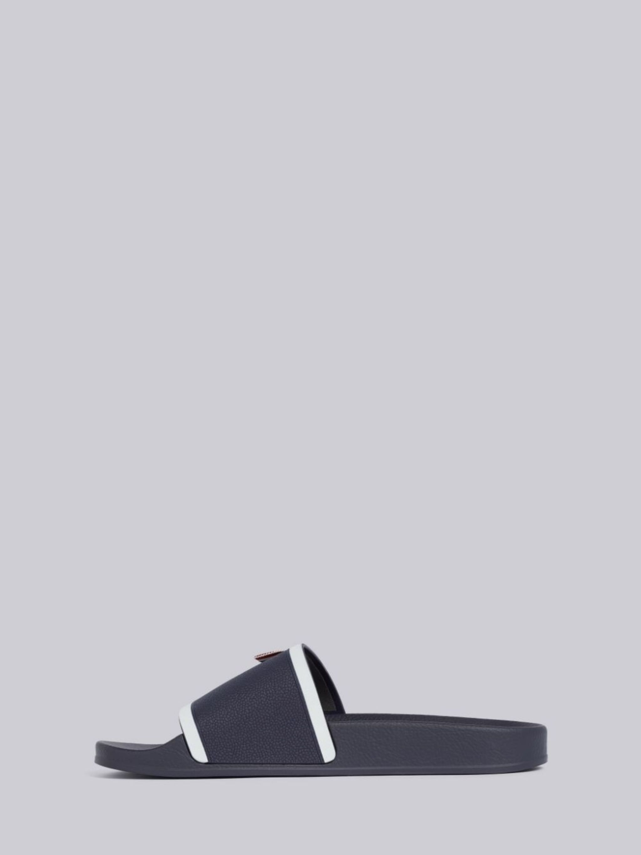 Thom Browne grosgrain-trim terrycloth slides | REVERSIBLE