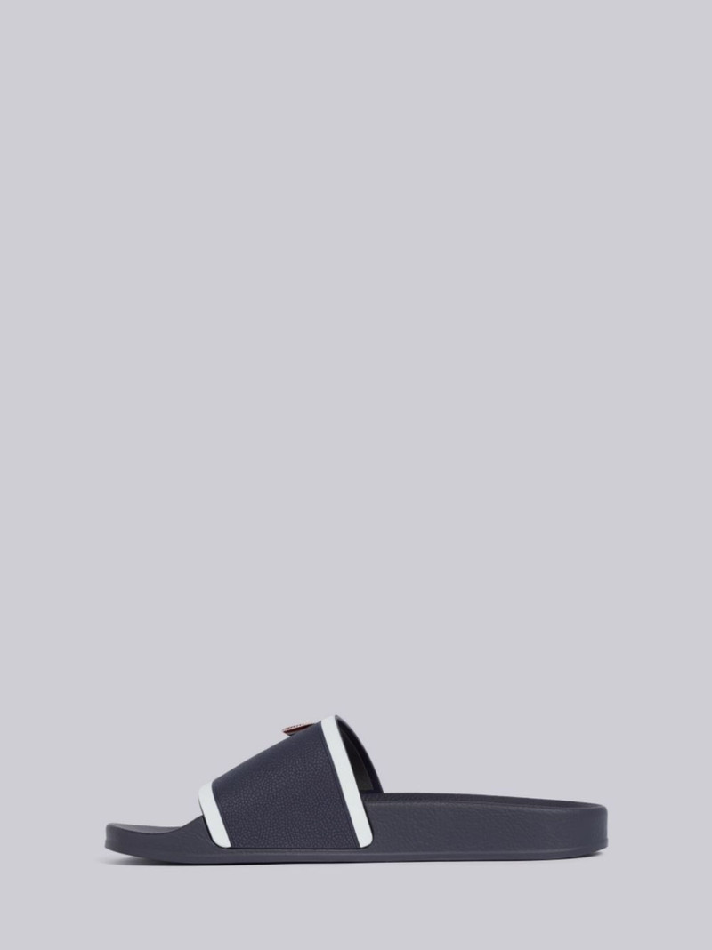 grosgrain-trim terrycloth slides 3