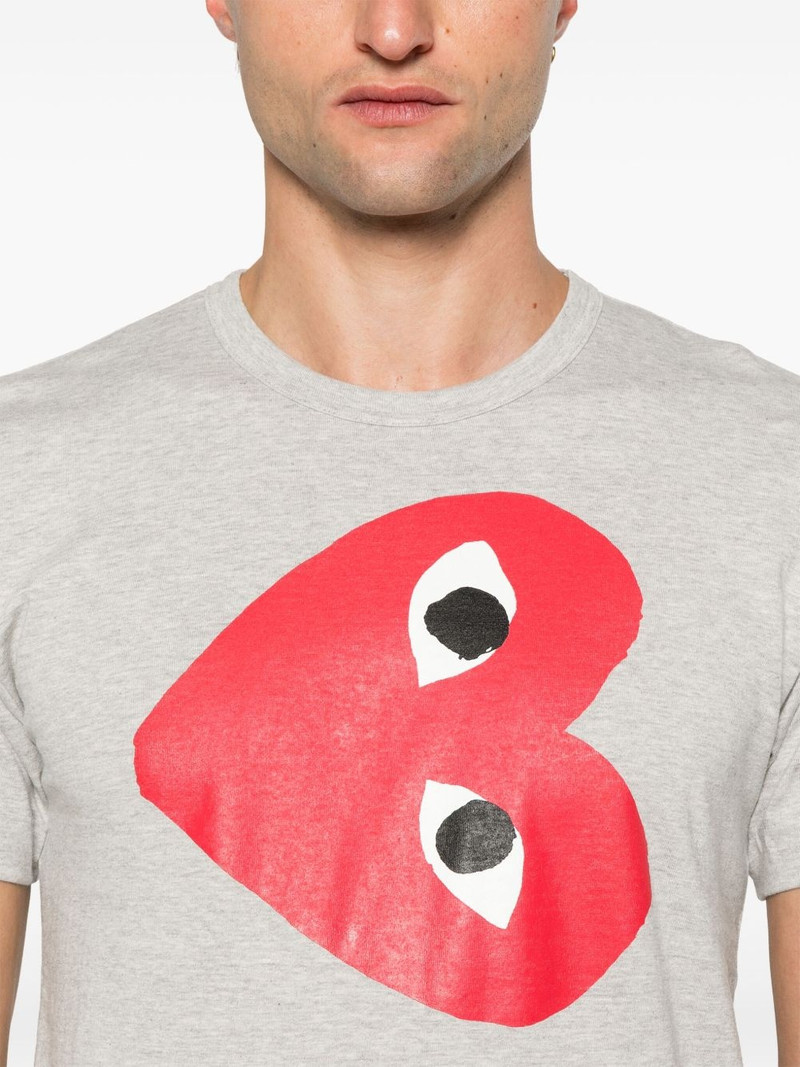 side heart-print T-shirt 5