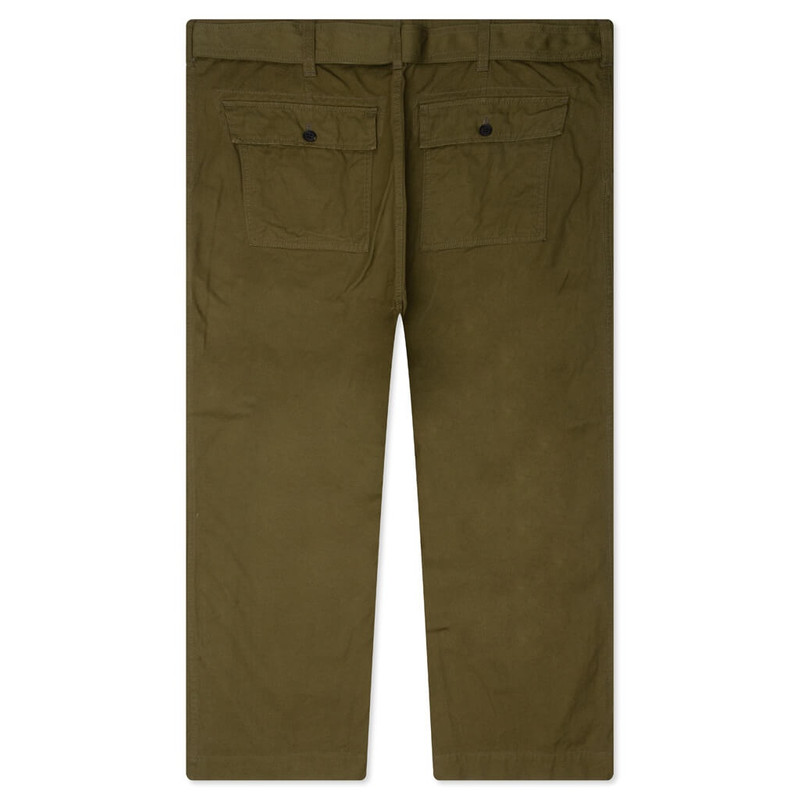 Comme des Garçons Homme OXFORD BELTED PANTS - OLIVE outlook
