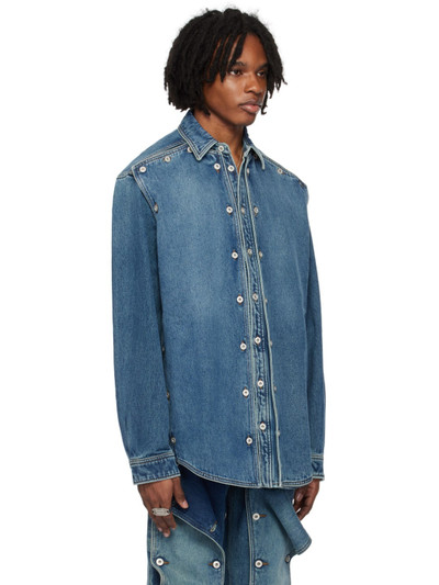 Y/Project Blue Snap Off Denim Shirt outlook