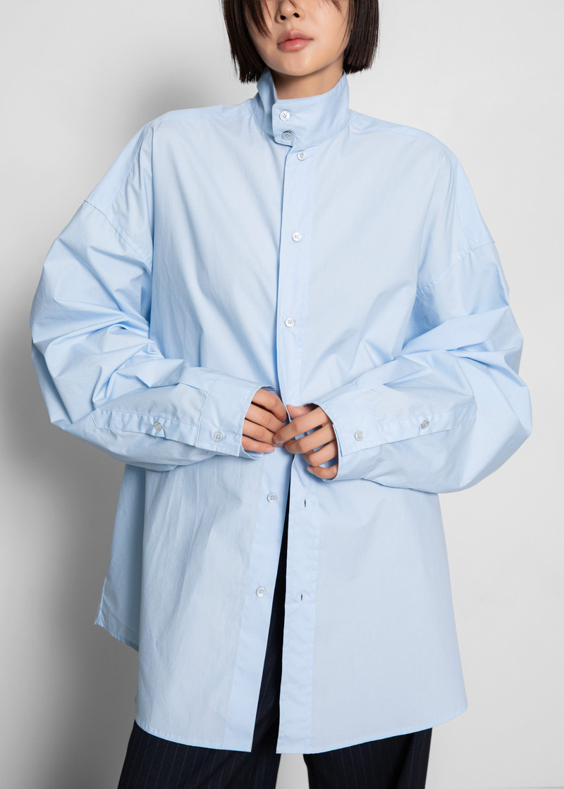 Riken Oversized Shirt - Sky Blue 8