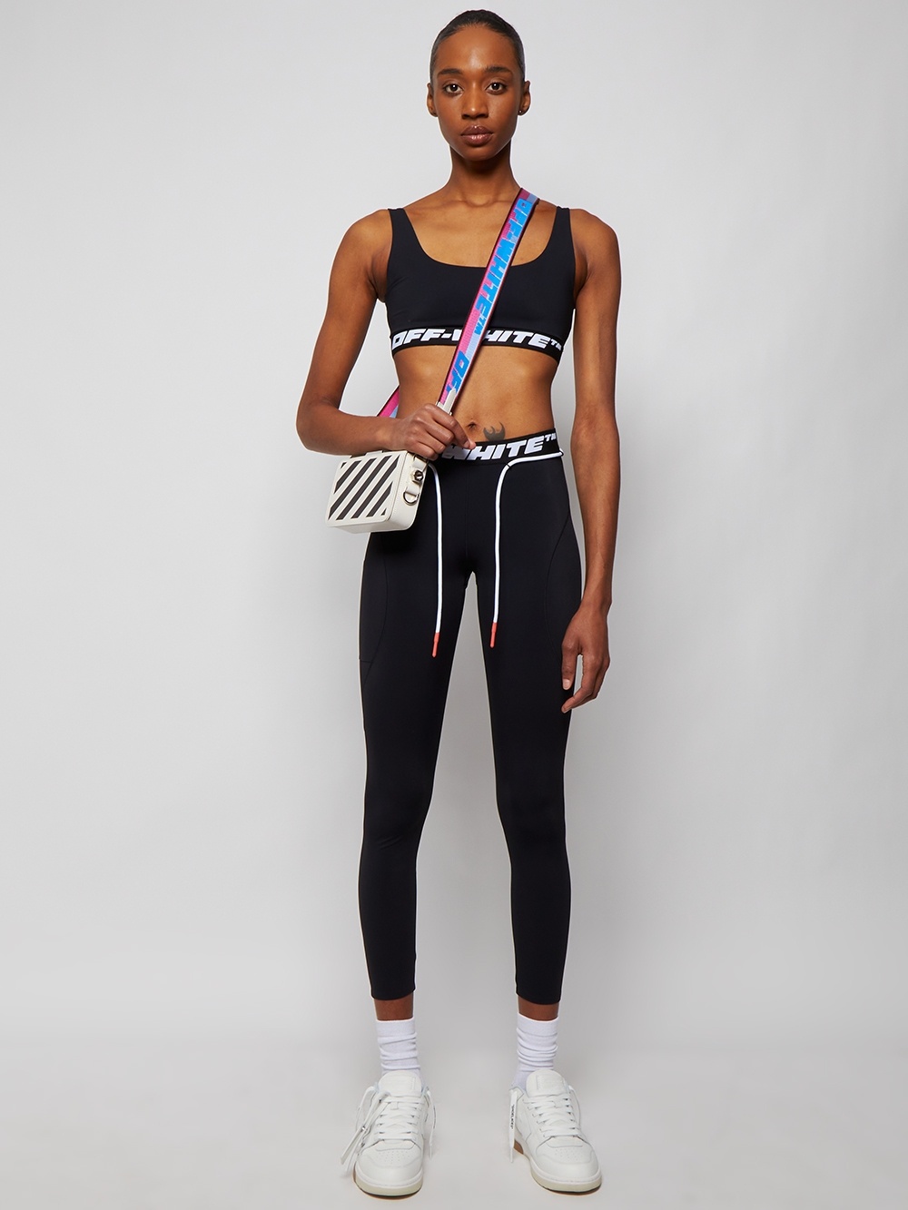 Athletic Logo Band Leggings Black - 2