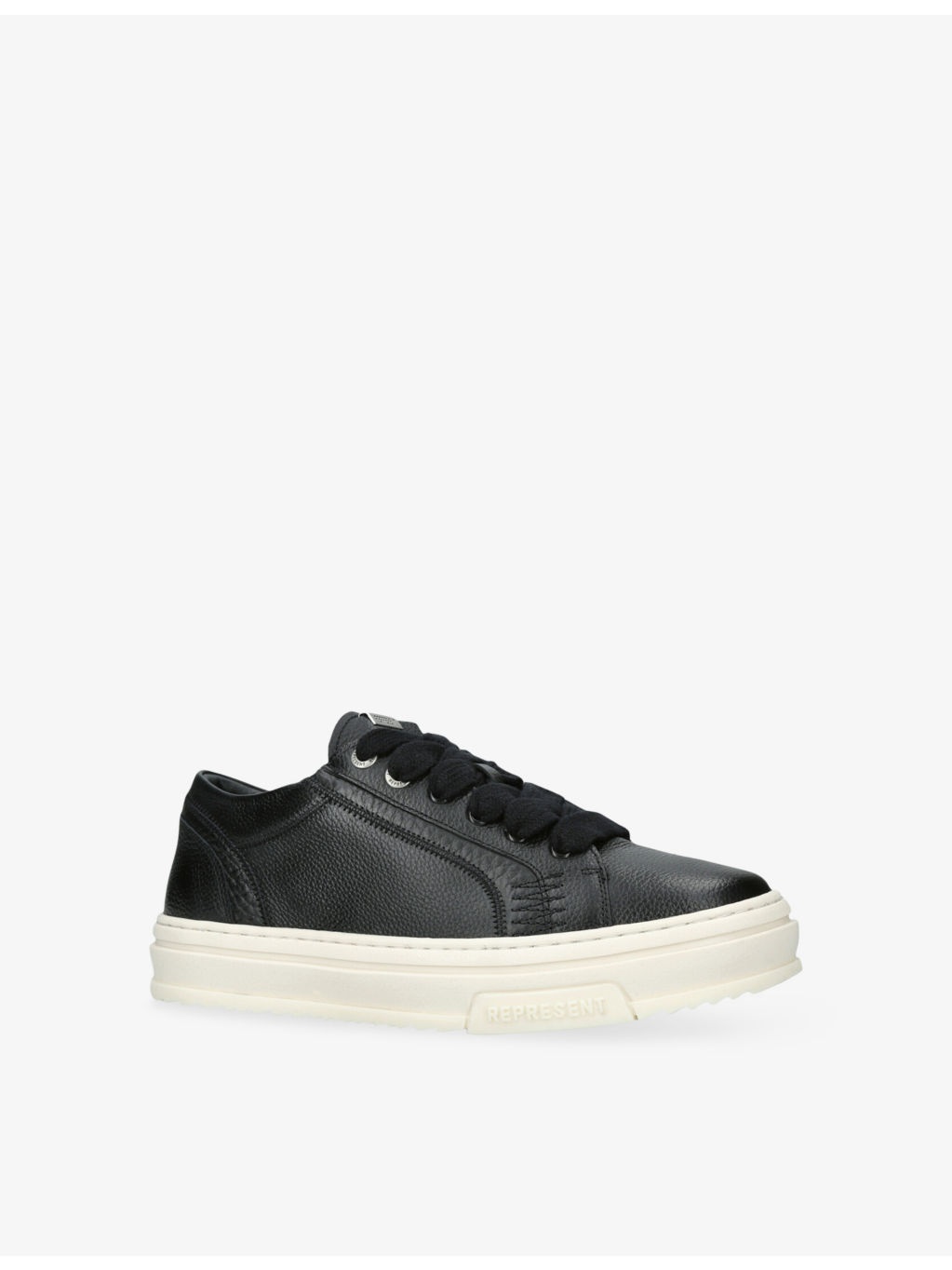 HTN Tumble Mix Leather Low-Top Trainers - 3