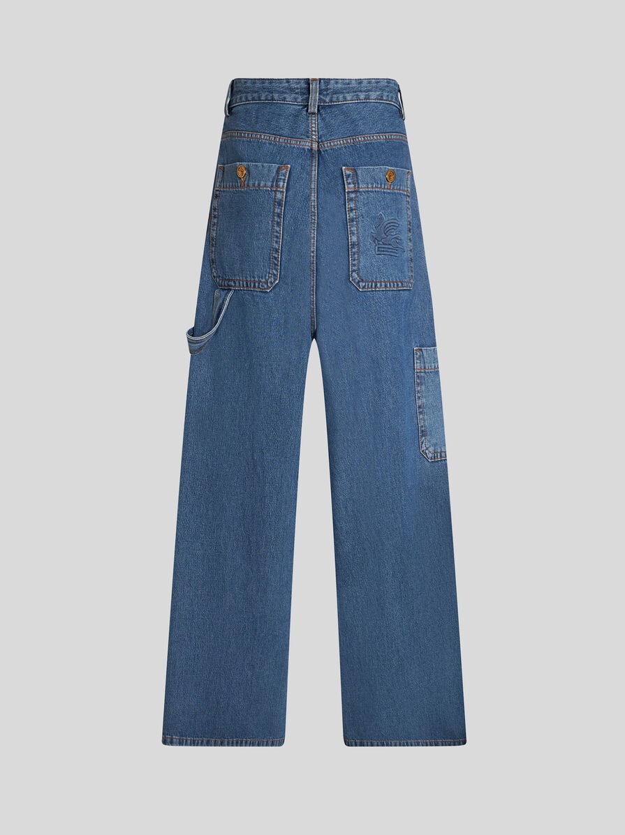 WIDE-LEG DENIM JEANS - 6